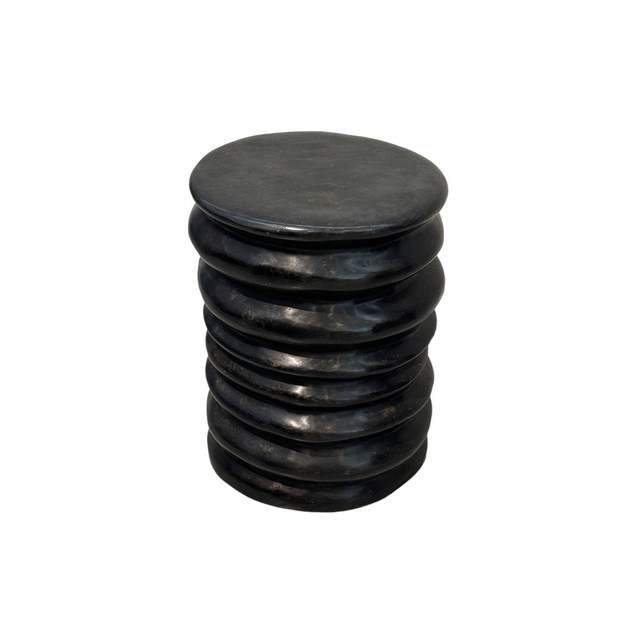 OBJECT Brass Spin Stool - Antique Black | the OBJECT ROOM