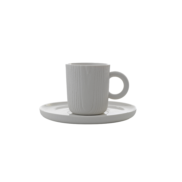 TOAST LIVING MU Espresso Cup & Saucer 80ml - White | the OBJECT ROOM