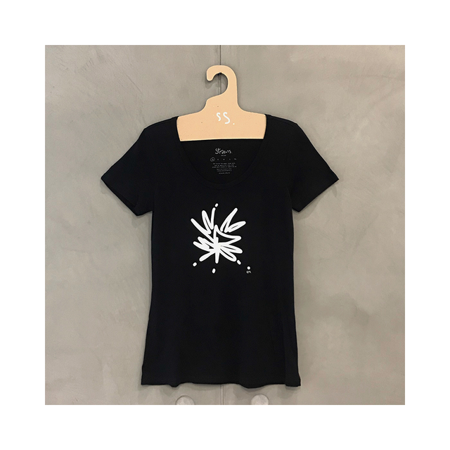 STRAUSS Ladies T-Shirt Big Splash - Black | the OBJECT ROOM