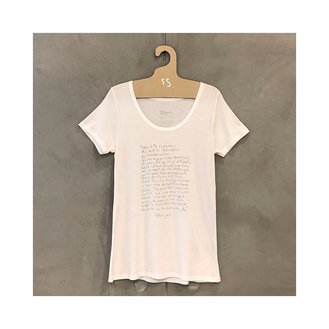 STRAUSS Ladies T-Shirt Steve Jobs - White | the OBJECT ROOM