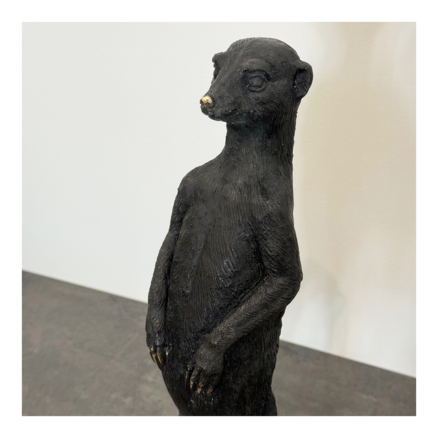 OBJECT Brass Meerkat XL - Black w Gold | the OBJECT ROOM