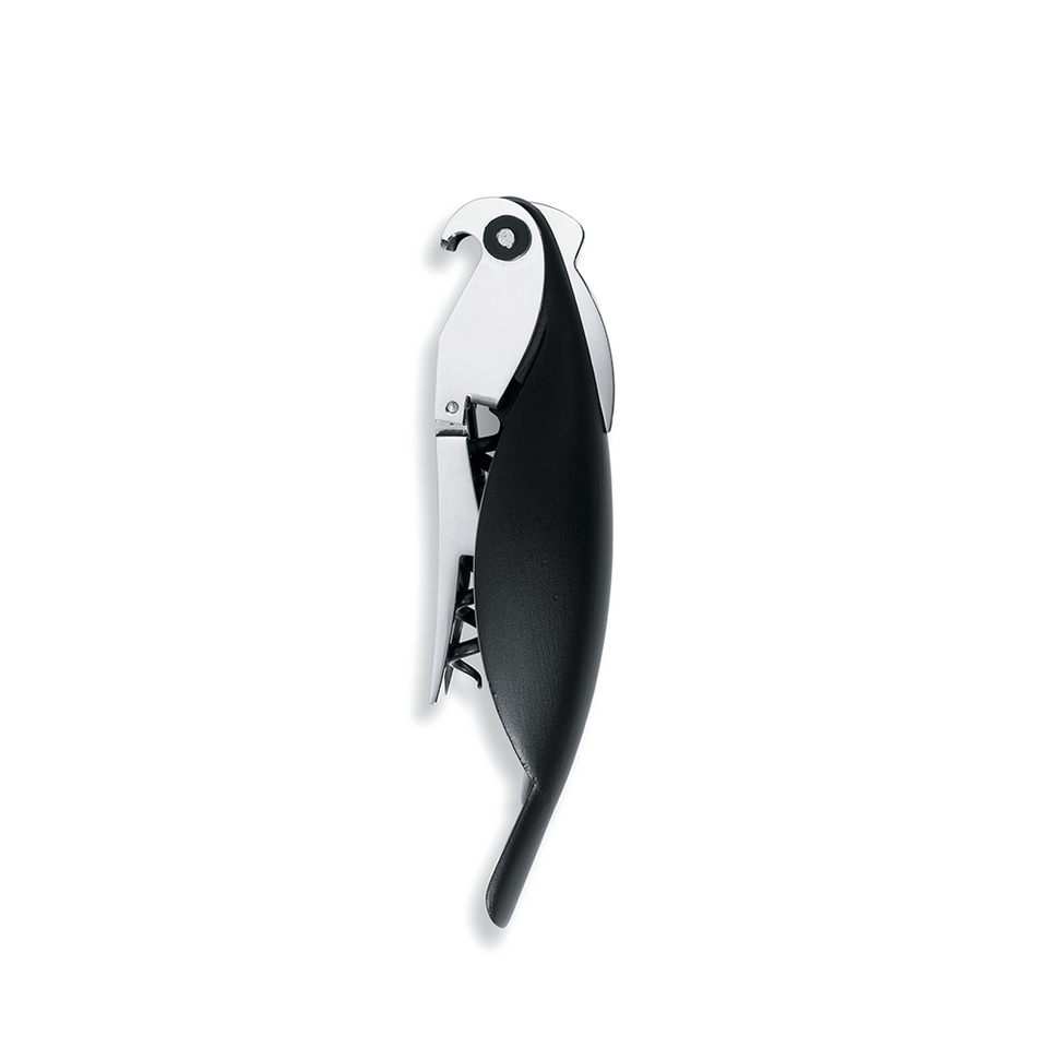 ALESSI Parrot Sommelier Corkcscrew - Black | the OBJECT ROOM