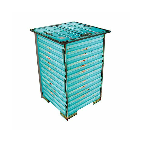 WERKHAUS Photo Stool - Turquoise Container