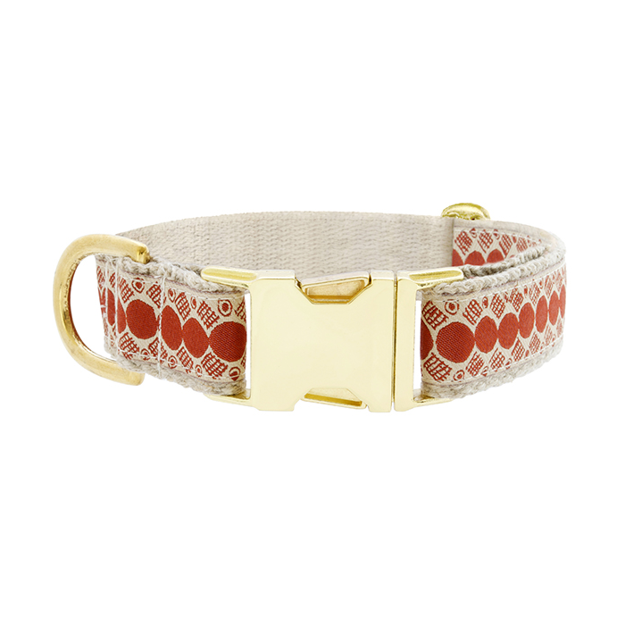 SEE SCOUT SLEEP Collar 1" You A Stud - Cream x Rust