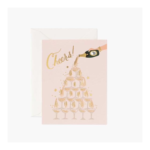 RIFLE PAPER CO. Card - Champagne Tower Cheers | the OBJECT ROOM
