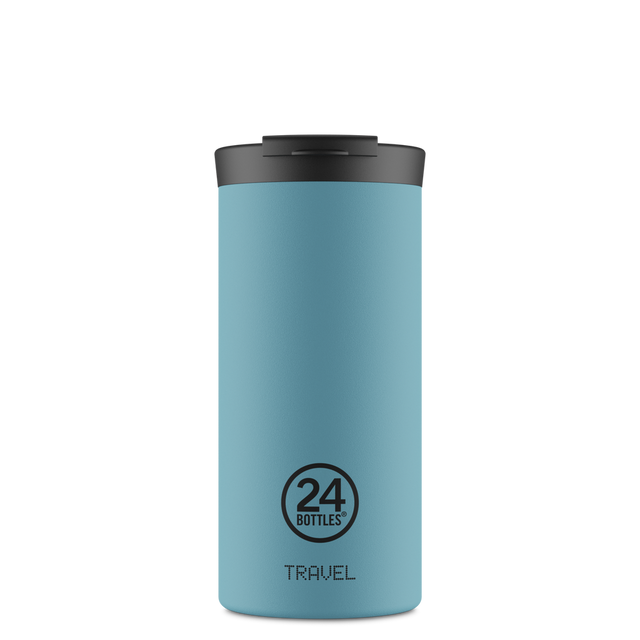 24BOTTLES Travel Tumbler 600ml - Stone Powder Blue