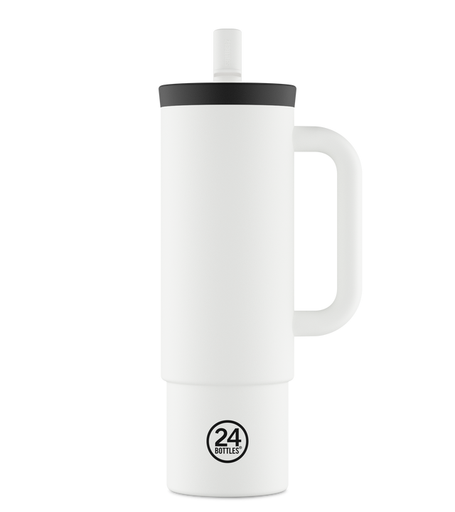 24BOTTLES Straw Cup 800ml - Ice White