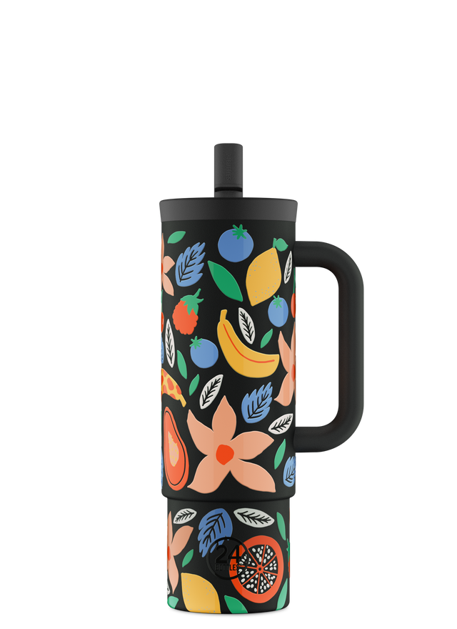 24BOTTLES Straw Cup 800ml - Tropical Noir | the OBJECT ROOM