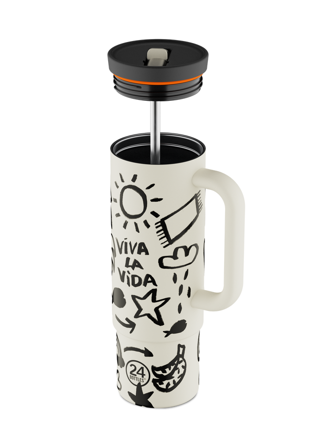 24BOTTLES Straw Cup 800ml - Viva la Vida | the OBJECT ROOM