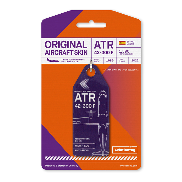 AVIATIONTAG ATR42 - EC-KAI - Purple (FedEx) | the OBJECT ROOM