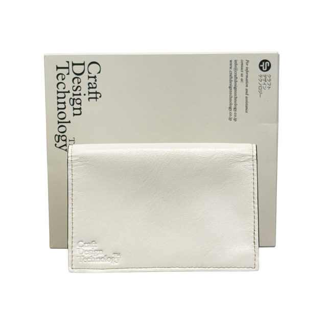 CRAFT DESIGN TECHNOLOGY Leather Business Card Case - White