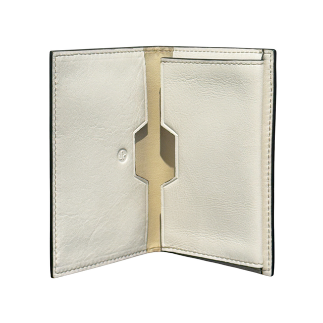 CRAFT DESIGN TECHNOLOGY Leather Business Card Case - White