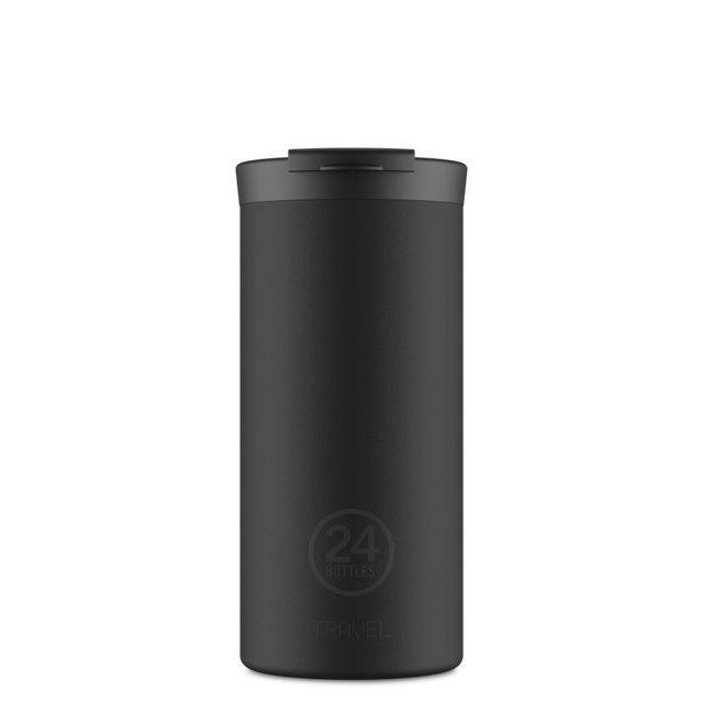 24BOTTLES Travel Tumbler 600ml - Stone Tuxedo Black