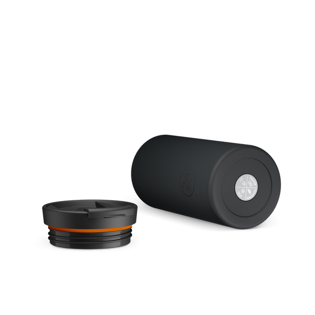 24BOTTLES Travel Tumbler 600ml - Stone Tuxedo Black