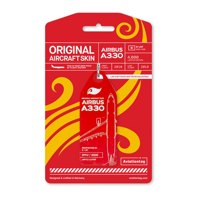 AVIATIONTAG Airbus A330 - B-LNF - Red (Hong Kong Airlines) | the OBJECT ROOM