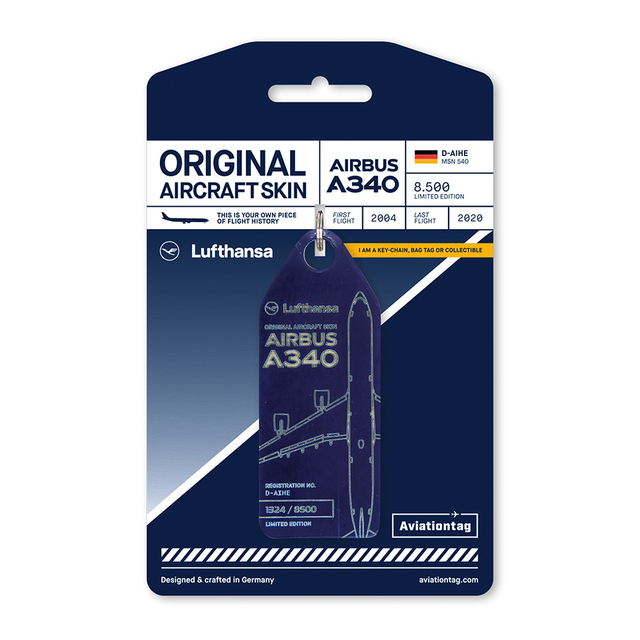 AVIATIONTAG Airbus A340 - D-AIHE - Blue (Lufthansa)