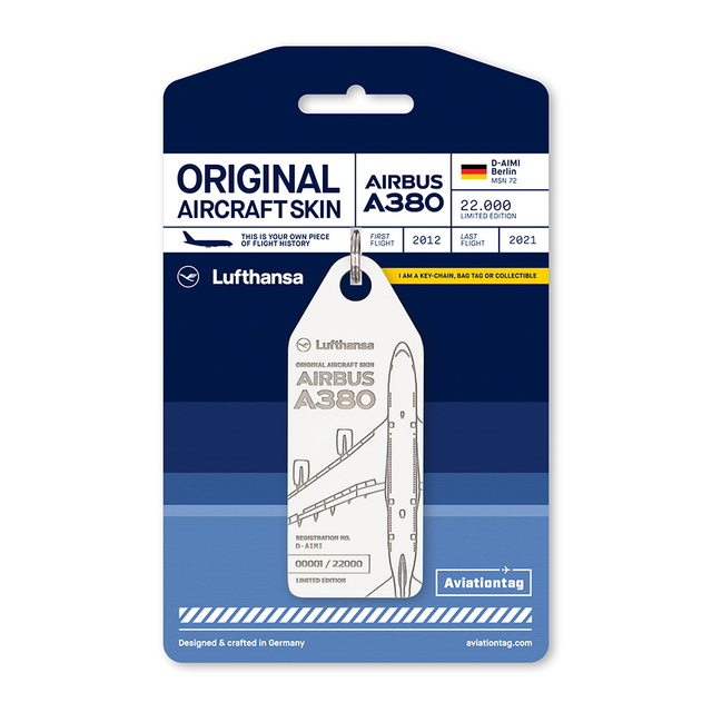AVIATIONTAG Airbus A380 - D-AIMI - GLARE White (Lufthansa)