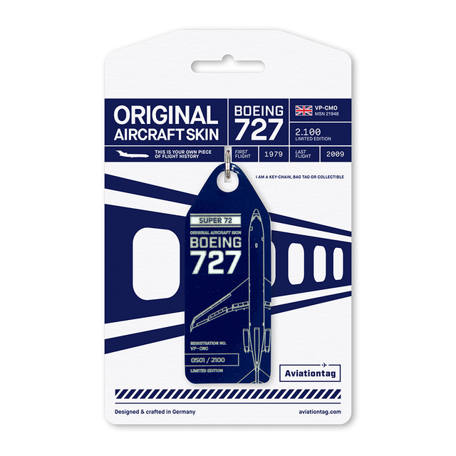 AVIATIONTAG Boeing 727 - VP-CMO - Blue (VIP) | the OBJECT ROOM
