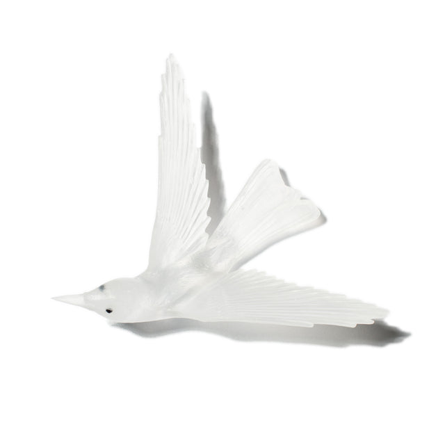 LUKE JACOMB STUDIO Cast Glass Bird - Bellbird Clear