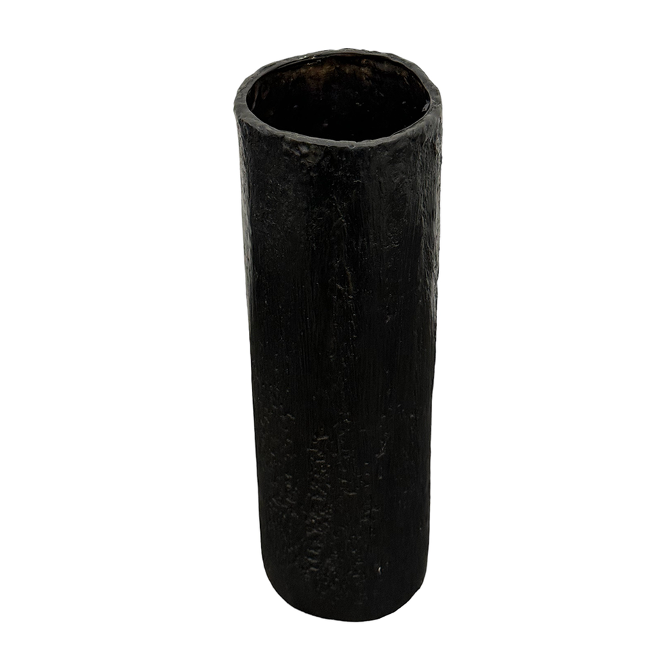 OBJECT Brass Rough Vase - Black