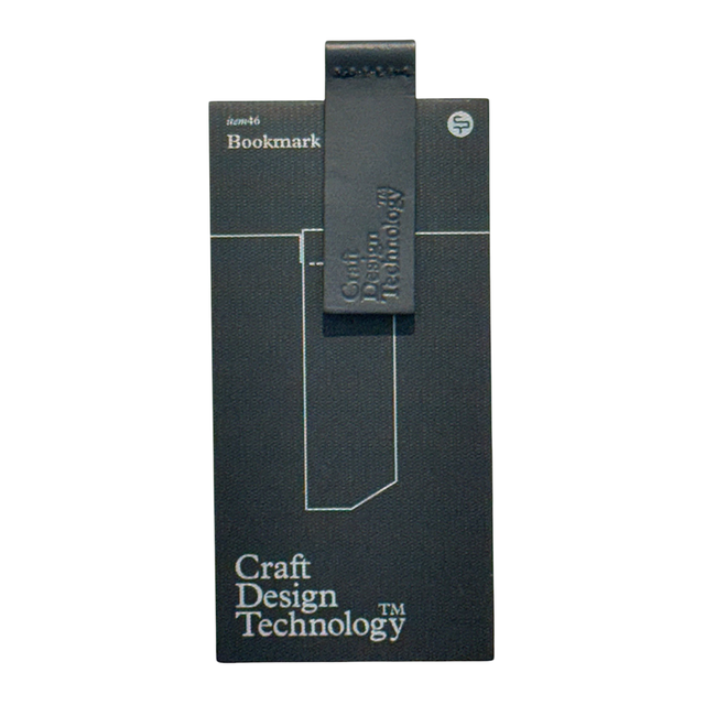 CRAFT DESIGN TECHNOLOGY Leather Bookmark - Black