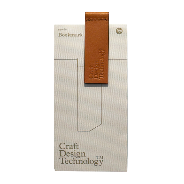 CRAFT DESIGN TECHNOLOGY Leather Bookmark - Camel | the OBJECT ROOM