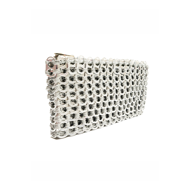 ESCAMA STUDIO Chica Rosa Clutch - Silver