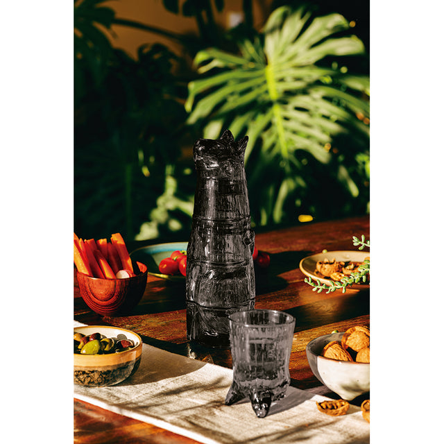 DOIY Stackable Glasses (Set of 4) - Kitty Black | the OBJECT ROOM