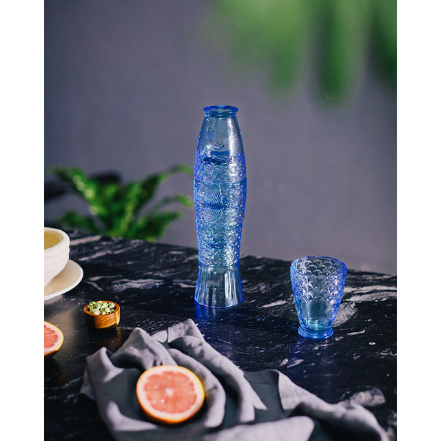 DOIY Stackable Glasses (Set of 4) - Koifish Blue | the OBJECT ROOM