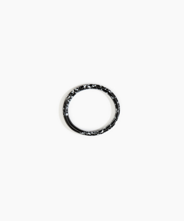 DINOSAUR DESIGNS Wishbone Bangle - Black Marble