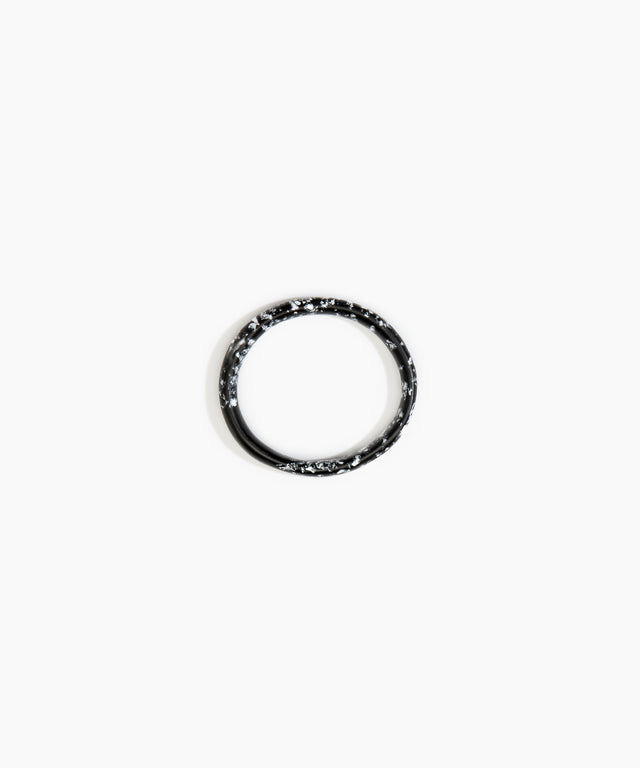 DINOSAUR DESIGNS Wishbone Bangle - Black Marble
