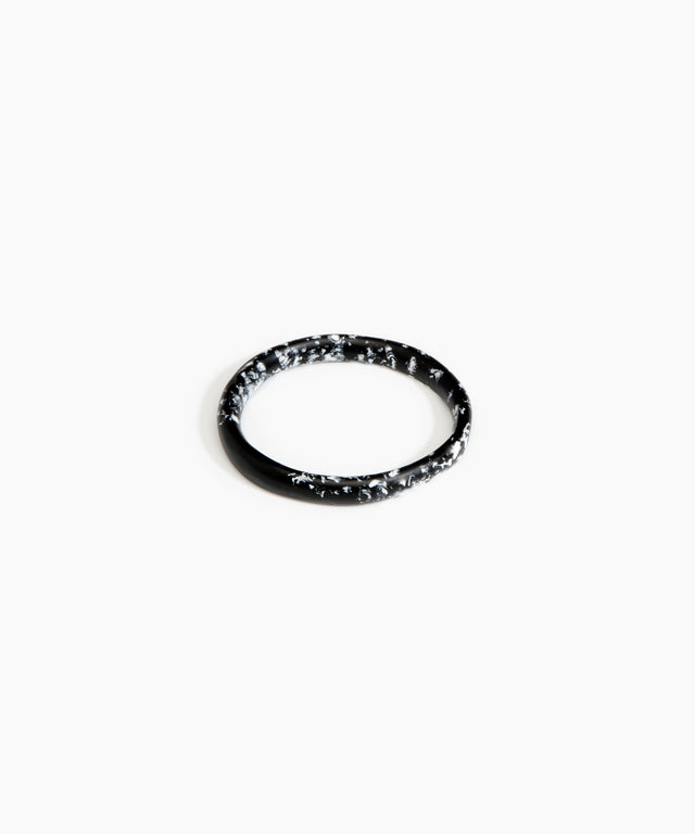 DINOSAUR DESIGNS Wishbone Bangle - Black Marble