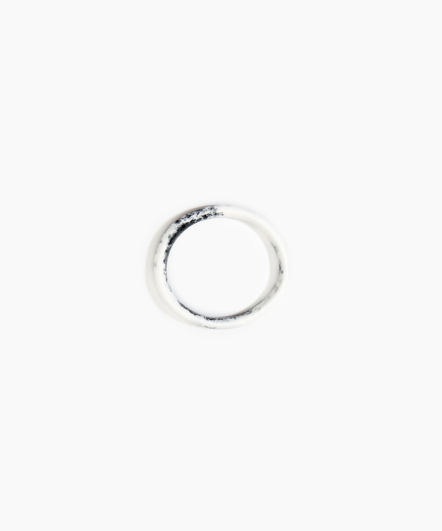 DINOSAUR DESIGNS Wishbone Bangle - White Marble