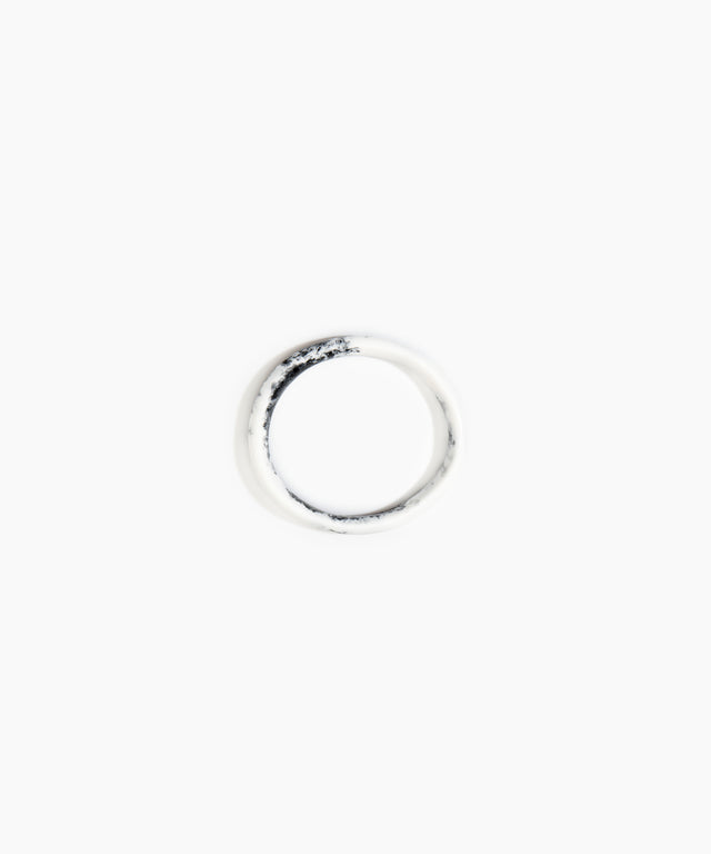 DINOSAUR DESIGNS Wishbone Bangle - White Marble