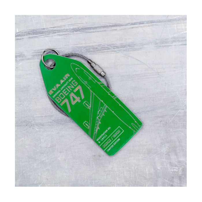 AVIATIONTAG Boeing 747 - B-16411 - Green (EVA Air) | the OBJECT ROOM
