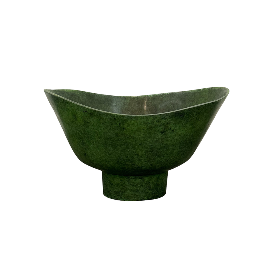 OBJECT Brass Simple Bowl Tall - Green