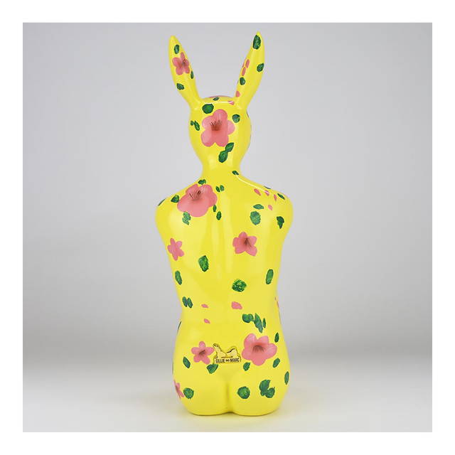 GILLIE AND MARC Resin Sculpture - Splash Pop City Bunny Hawaiian Holiday