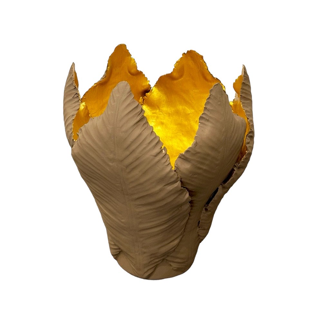 KIDDEE TAMDEE Leaf Candle Holder L - Brown Gold | the OBJECT ROOM