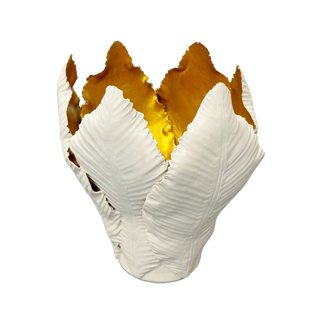 KIDDEE TAMDEE Leaf Candle Holder L - Natural Gold | the OBJECT ROOM