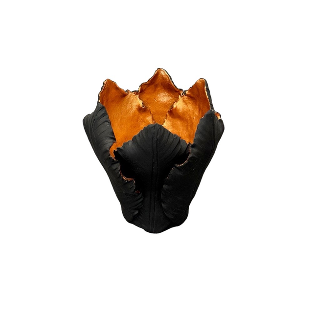 KIDDEE TAMDEE Leaf Candle Holder S - Black Copper | the OBJECT ROOM