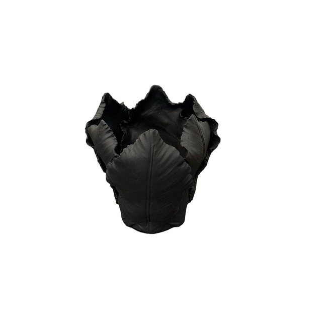 KIDDEE TAMDEE Leaf Candle Holder S - Black