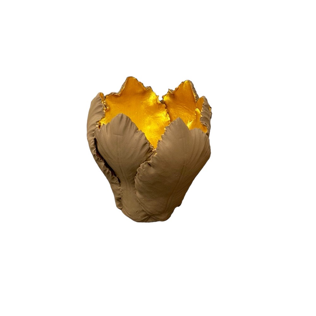 KIDDEE TAMDEE Leaf Candle Holder S - Brown Gold | the OBJECT ROOM