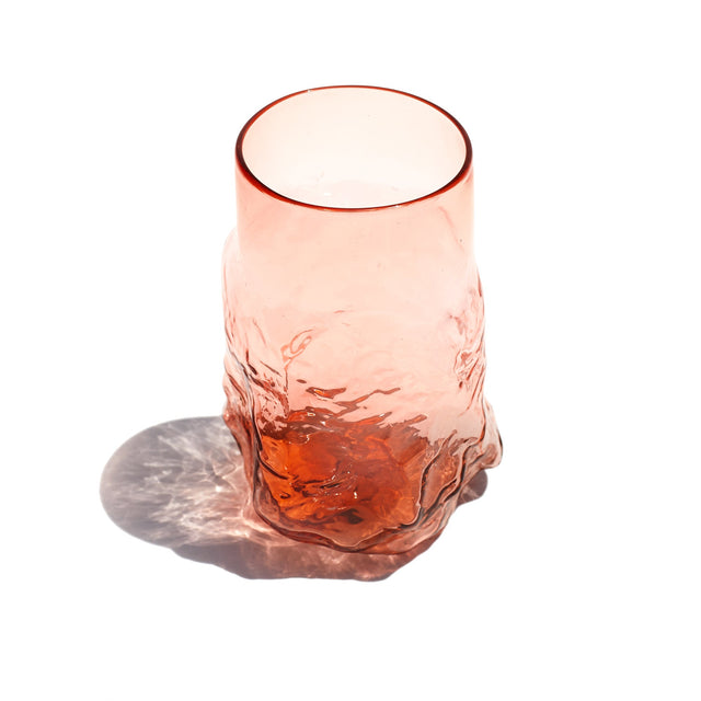 LUKE JACOMB STUDIO Crushed Tumbler - Apricot