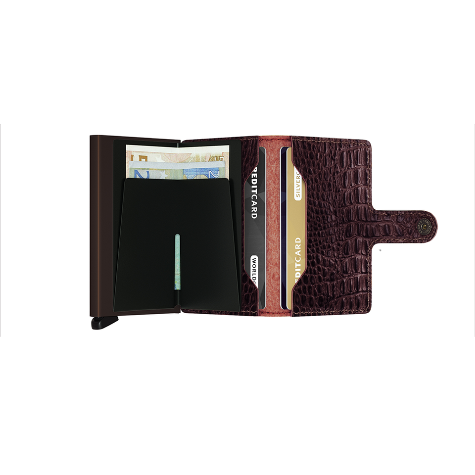SECRID Miniwallet Leather - Nile Brown | the OBJECT ROOM