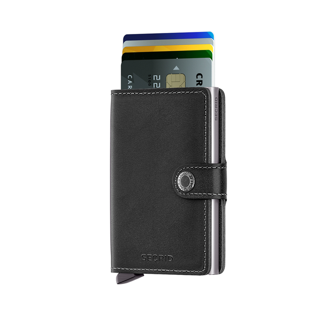 SECRID Miniwallet Leather - Original Black | the OBJECT ROOM