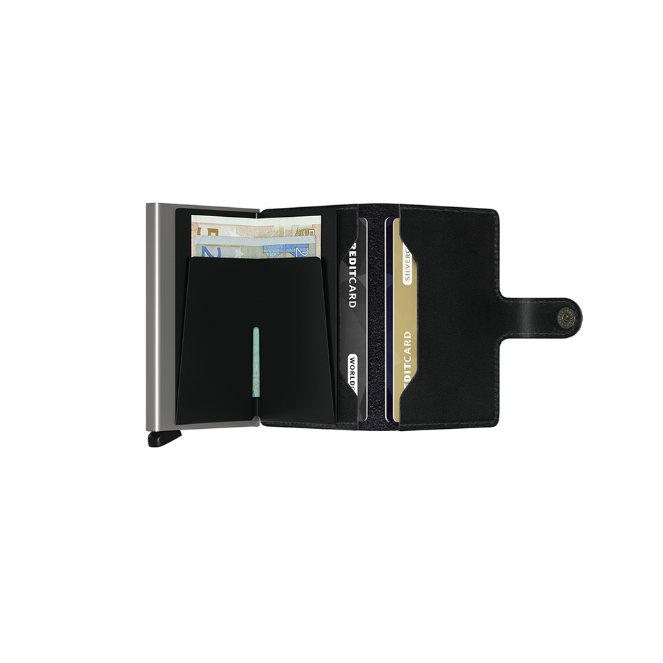 SECRID Miniwallet Leather - Original Black | the OBJECT ROOM