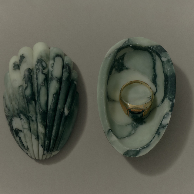 COREY ASHFORD Madeleine Box - Verde Marble