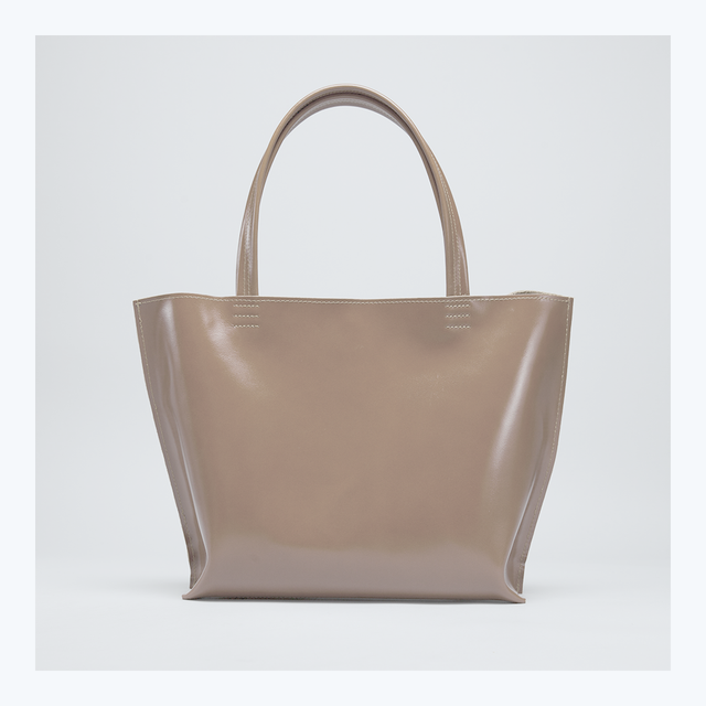 GOODJOB Handbag MONO XL - Leather Mud Brown