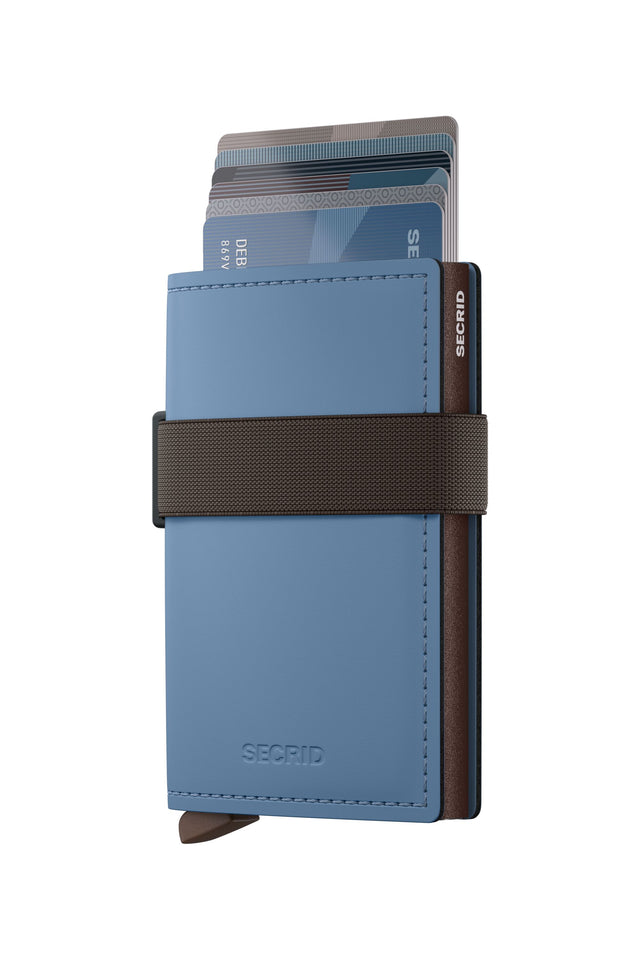 SECRID Bandwallet Matte - Steel Blue-Brown | the OBJECT ROOM