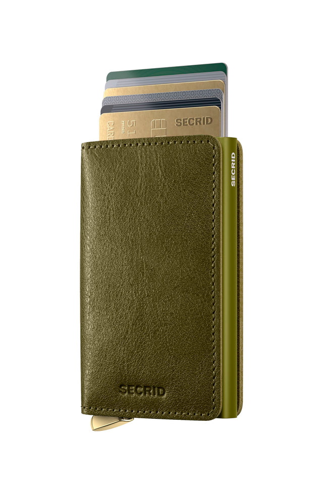 SECRID Premium Slimwallet - Basco Olive + | the OBJECT ROOM
